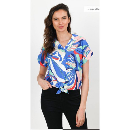 Chemise nouée sans manches