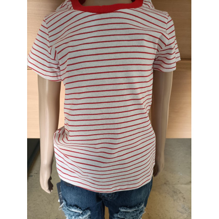 t-shirt à rayure