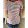 t-shirt à rayure