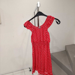 robe pois rouge