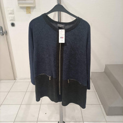 gilet marine et noir