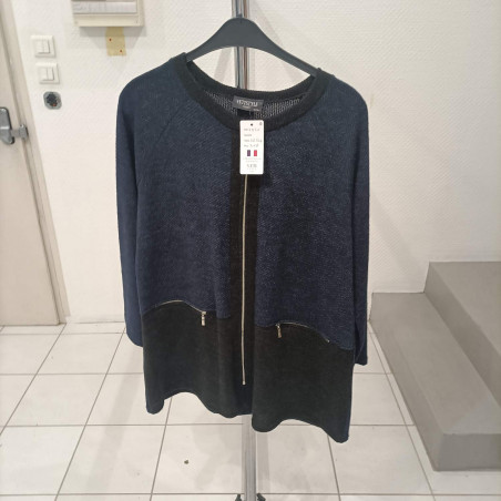 gilet marine et noir