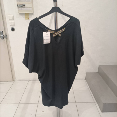 maillot noir dos croisé
