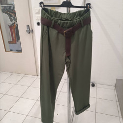 pantalon carotte avec ceinture