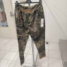 pantalon daim effet leopard