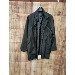 blouson long noir