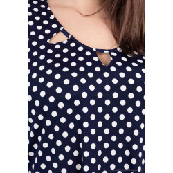 tunique en imprimé pois