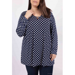 tunique en imprimé pois
