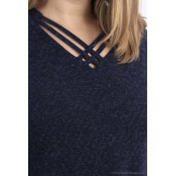 pull en col croisé