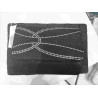 Pochette noir avec strass