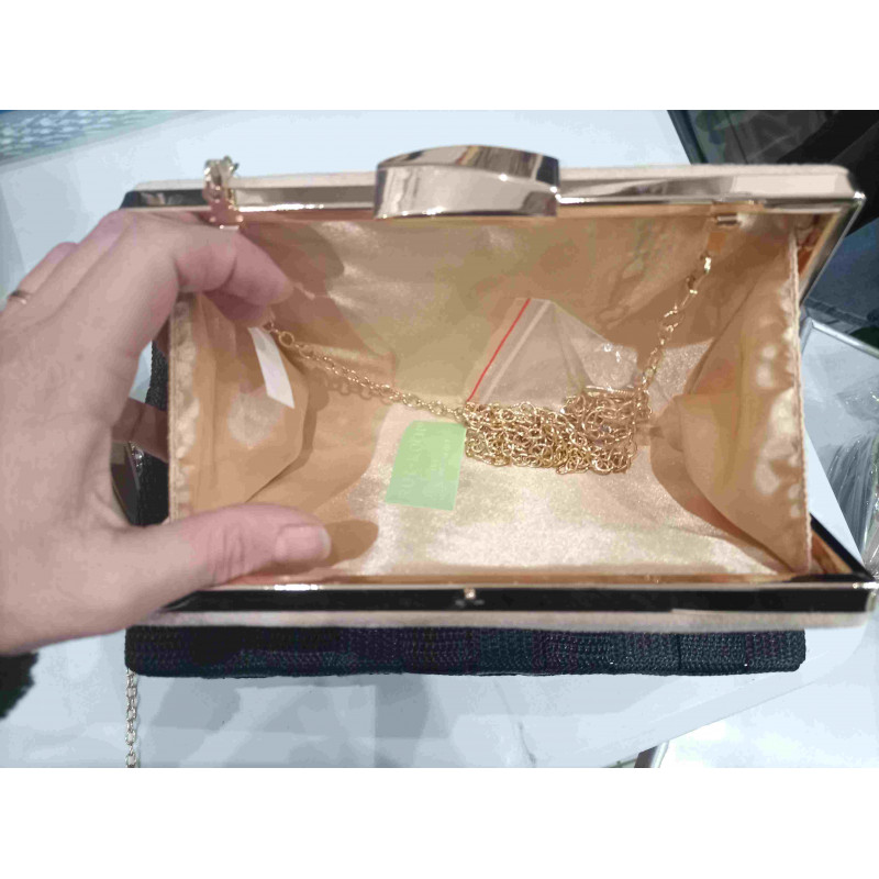 Pochette beige velours