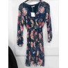 Robe marine fleur