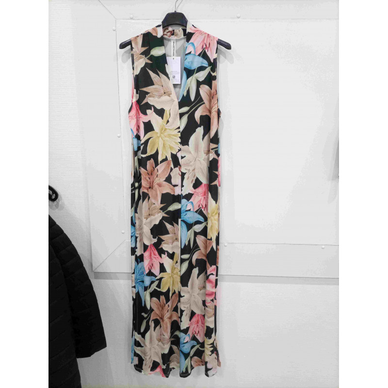 Robe longue fleur