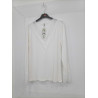 Maillot blanc avec dentelle